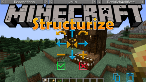 Structurize - редактор карт прямо в Майнкрафт (1.14.4, 1.12.2)
