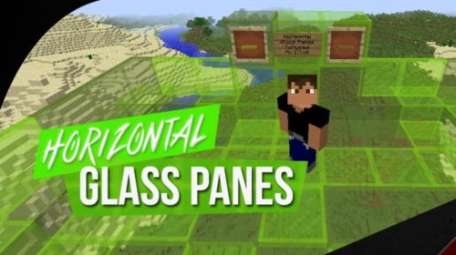Horizontal Glass Panes - горизонтальные стеклянные панели (1.15.2, 1.13.2, 1.12.2, 1.7.10)