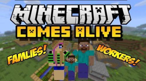 Minecraft Comes Alive - изменяет жителей деревни (1.12.2, 1.10.2, 1.9.4, 1.7.10)