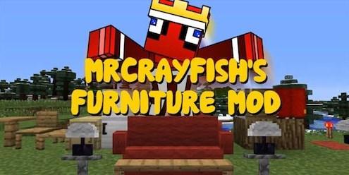 MrCrayfish’s Furniture - мод на мебельную фурнитуру (1.17.1, 1.16.3, 1.16.4, 1.16.5, 1.15.2, 1.15.1, 1.14.4, 1.12.2, 1.7.10)