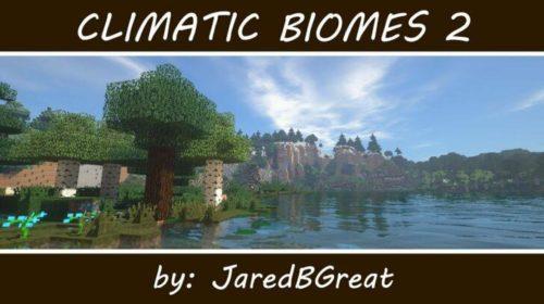 Climatic Biomes - климатические зоны и биомы (1.14.4, 1.12.2)