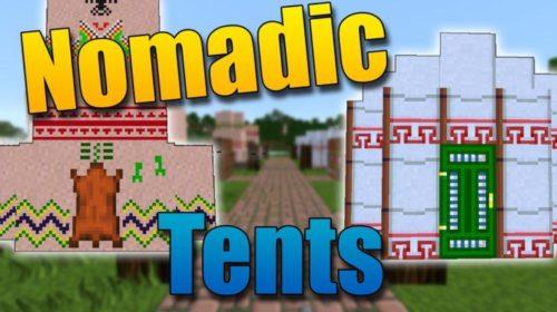 Nomadic Tents - палатки и юрты (1.15.2, 1.14.4, 1.12.2, 1.7.10)