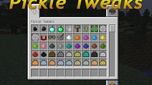 Pickle Tweaks - набор полезных предметов (1.16.5, 1.16.4, 1.15.2, 1.14.4, 1.12.2, 1.7.10)