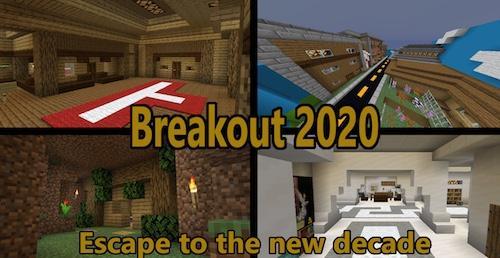 Breakout 2020 - выбраться из 4-х уровней и собрать яблоки (1.15.2)