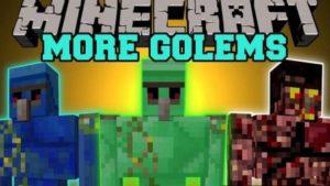 Extra Golems - големы из блоков (1.15.2, 1.14.4, 1.12.2, 1.7.10)