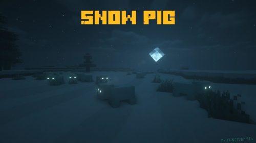 Snow Pig - морозная свинья и эффект наносящий урон (1.16.5, 1.16.4, 1.15.2)