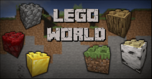 Lego in Minecraft - кирпичики Lego вместо блоков (1.16.5)