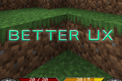 Better UX - новый игровой интерфейс (1.16.5, 1.15.2, 1.14.4, 1.12.2)