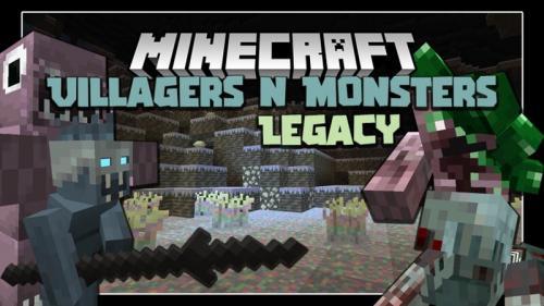 Villagers And Monsters Legacy -  Мир пещер (1.16.5)
