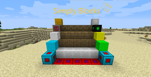 Simply Blocks - более 60 новых блоков и ступенек (1.16.4, 1.12.2)
