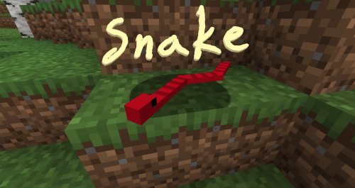 Snakes+ - змеи обычные, кобра и змея босса (1.16.5)