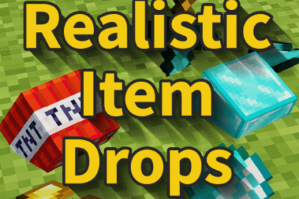 Realistic Item Drops - изменения при падении брошенных вами предметов (1.18.2)